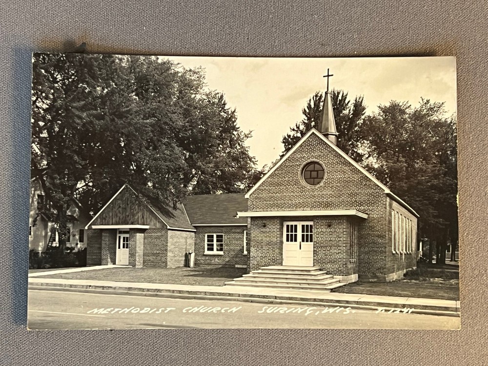 Wisconsin, WI, RPPC, Suring, Methodist Church, ca 1950
