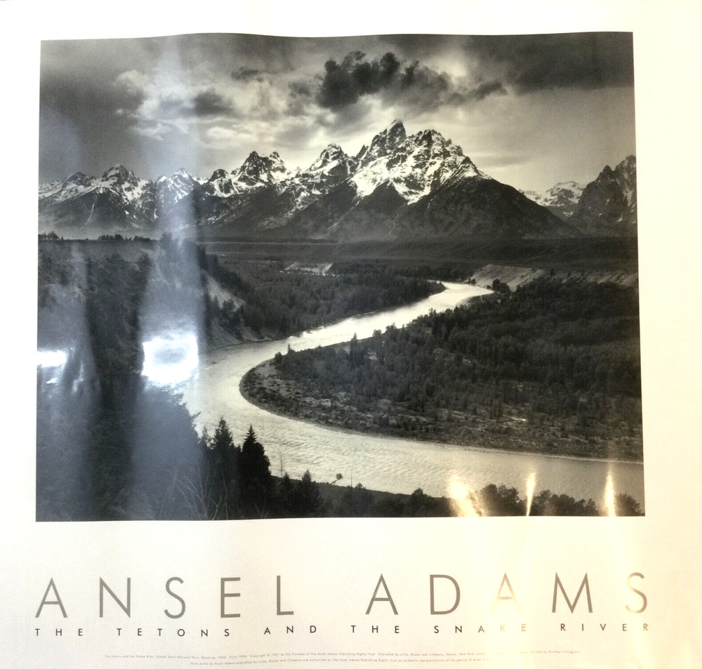 Vintage Ansel Adams The Tetons & The Snake River Black White 1994 30