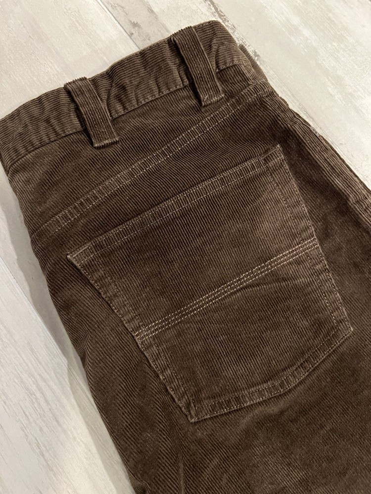 L.L. Bean Bean Standard Fit Corduroy Brown Men's Straight Leg Pants 35x29