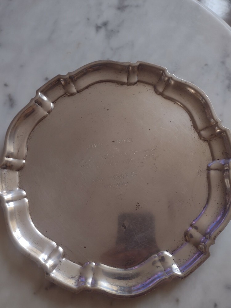 Sterling Silver Poole Chippendale Large Serving Tray