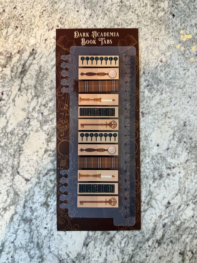 Dark Academia Book Tabs | Fairyloot Exclusive | New + Unused