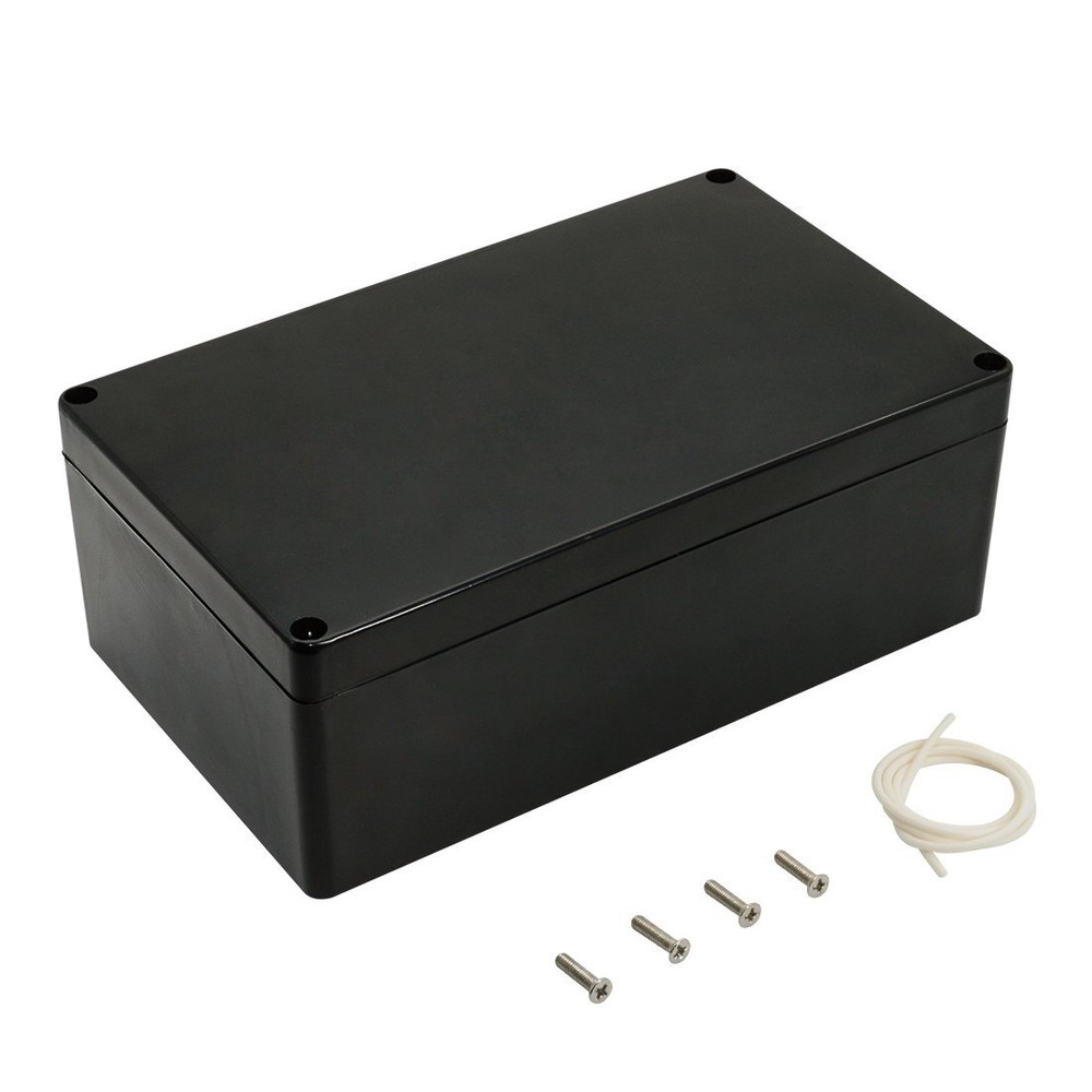 Waterproof Plastic Project Box ABS IP65 Electrical Junction Box Enclosure Black-image