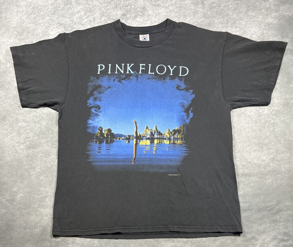Vintage 1996 Pink Floyd Wish You Were Here Men's Black T-Shirt Size XL