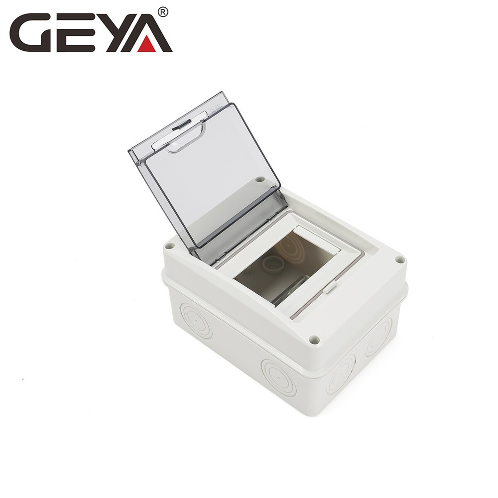 GEYA IP65 Waterproof ABS Plastic Outdoor Electric Junction Box with Clear Cover  -image