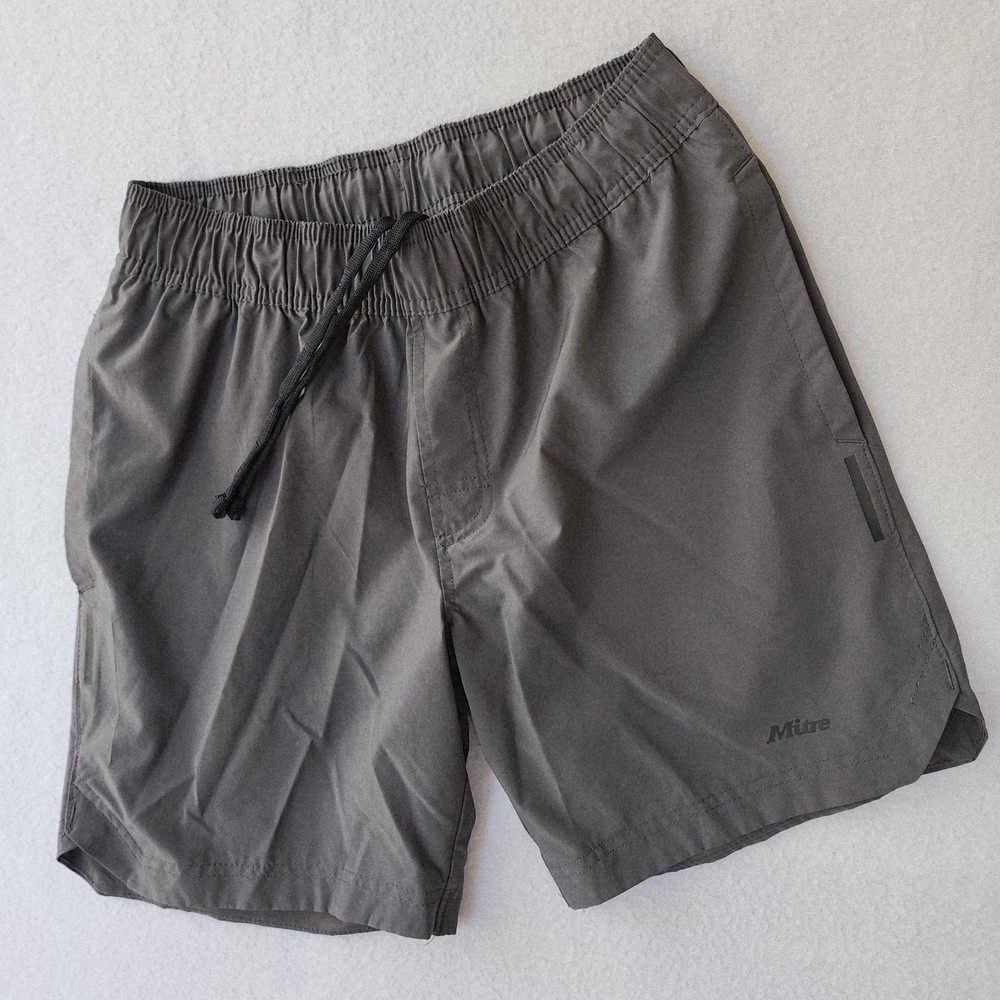 Mitre Athletic Small Shorts Mens Dark Grey Running Workout