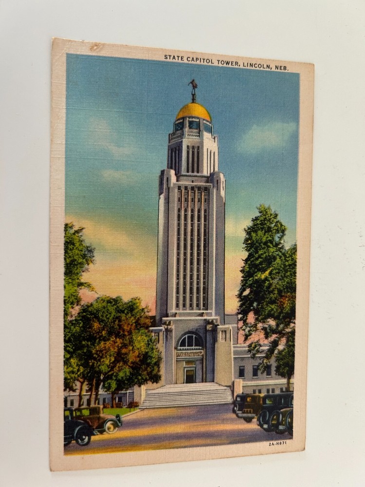 State Capitol Tower Lincoln Nebraska Postcard