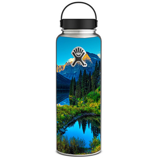 Skin Decal for Hydro Flask 40 oz Wide Mouth / Mountain Lake