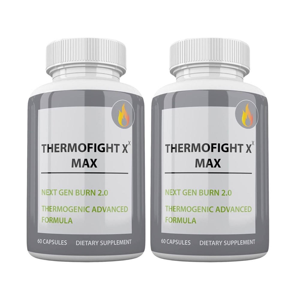 2-Pack Thermofight X Keto Supplement Fat Burner Improved Formula- 120 Capsules