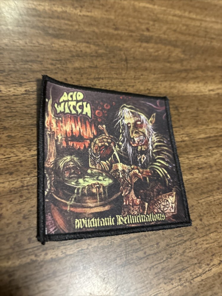 Acid Witch Patch Backpatch Back Patch Psychedelic Doom/Death Metal Coffins  66-image
