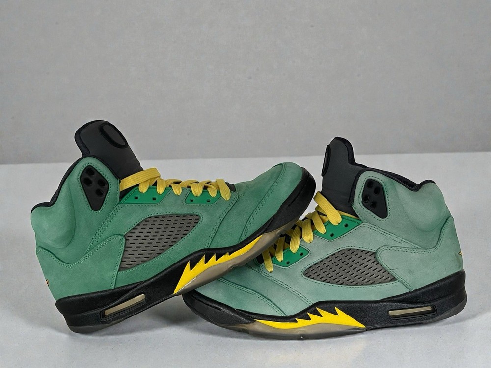Nike 2014 Air Jordan 5 Oregon Ducks Promo Sample – Size 11 Player Exclusive RARE