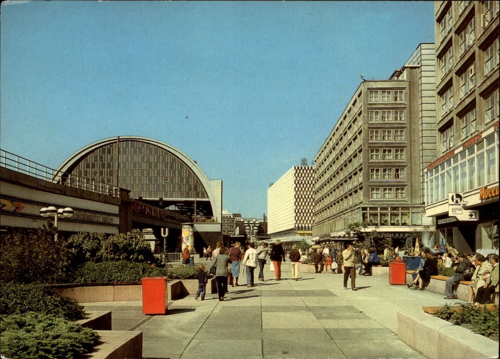 Alexanderplatz Berlin East Germany vintage postcard d460