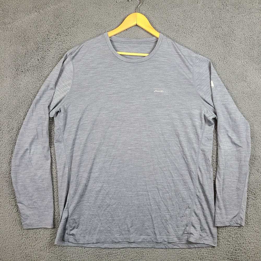 Eddie Bauer First Ascent Mens Merino Wool Blend Baselayer Long Sleeve Shirt 2XL