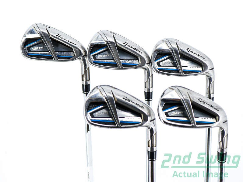 TaylorMade SIM MAX OS Iron Set 7-PW AW Steel Regular Flex Right Hand Standard