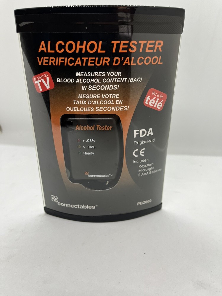 Breath Alcohol Tester - Breathalyzer Tests for Presence of Alcohol - New