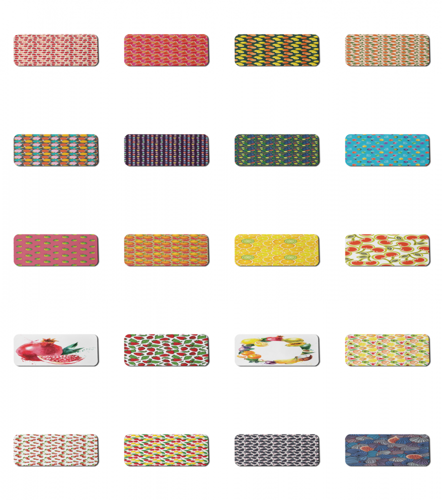 Ambesonne Fruit Concept Rectangle Non-Slip Mousepad, 31