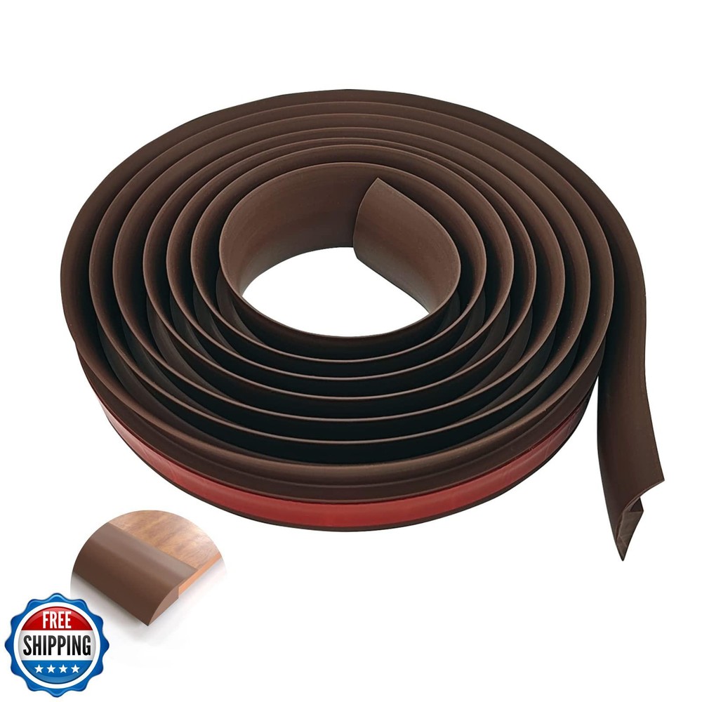 COUKIU 10 FT PVC Floor Transition Strip Peel and Stick Molding Trim for Thresholds