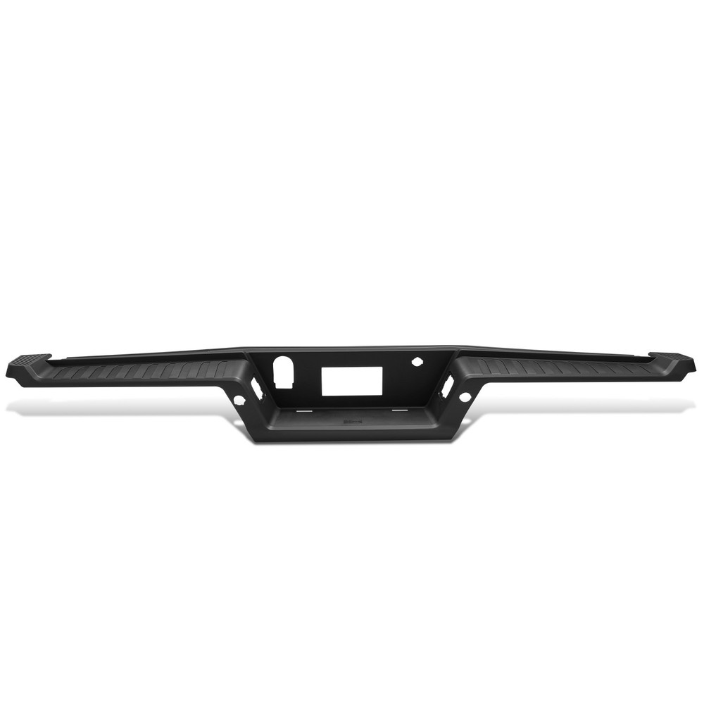 Fit 21-23 Ford F-150 Black Rear Bumper Step Pad w/ Sensor Holes w/o Tow Package