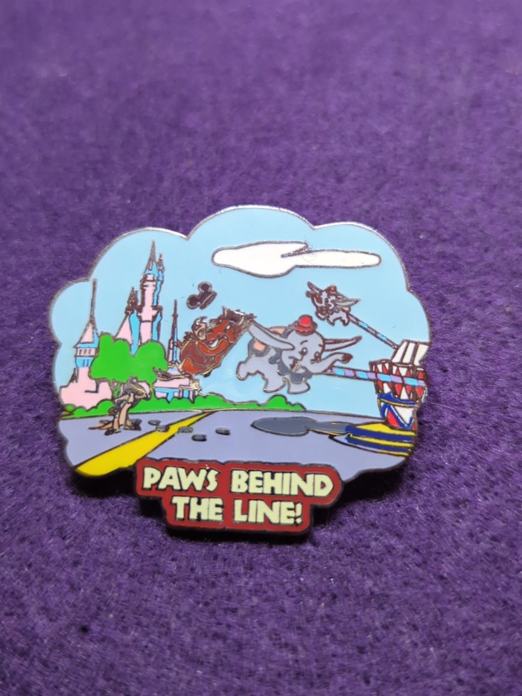 Disney Wild About Safety Paws Behind the Line Collectible Pin