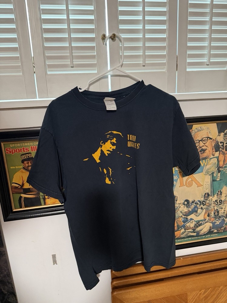 Vintage 90s Tom Waits Shirt L/XL Rare
