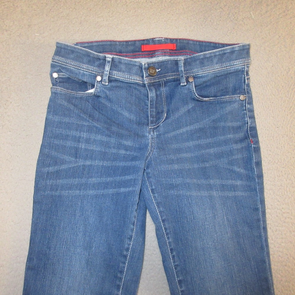 LL Bean Jeans 6P Womens Straight Leg Stretch Low Rise Measures 29x28