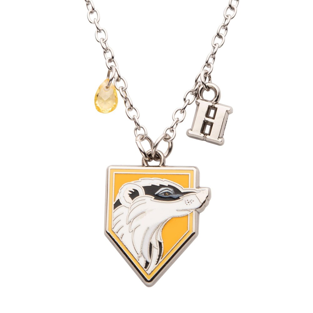 Harry Potter Hufflepuff Crest Pendant Necklace for Fans