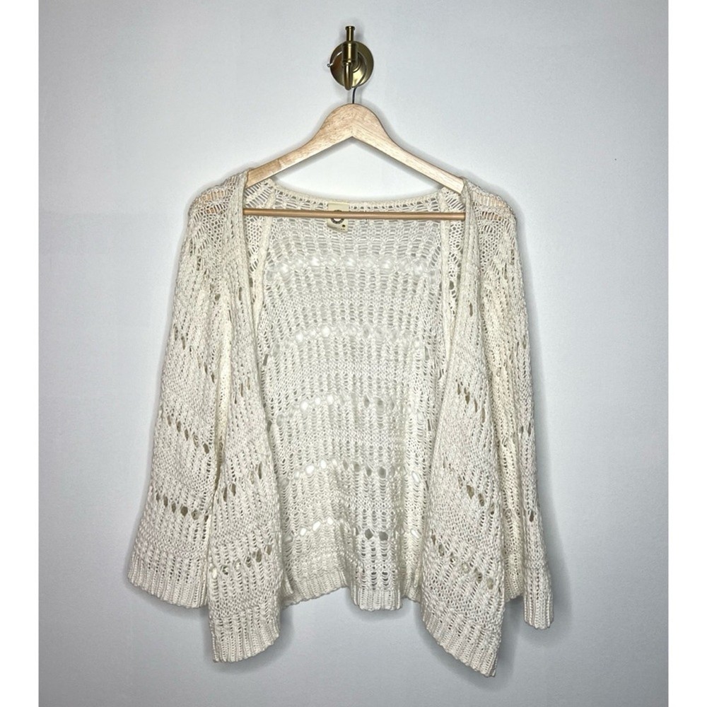 Anthropologie Akemi & Kin Open Front Crochet Cardigan in One Size