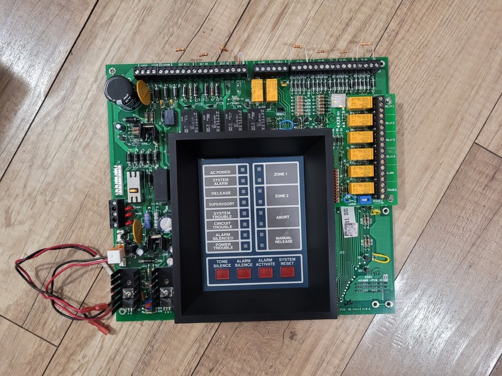 FIRE ALARM CONTROL PANEL,FIRE LITE,MODEL MS-4424BRM .(ONLY BOARD ).