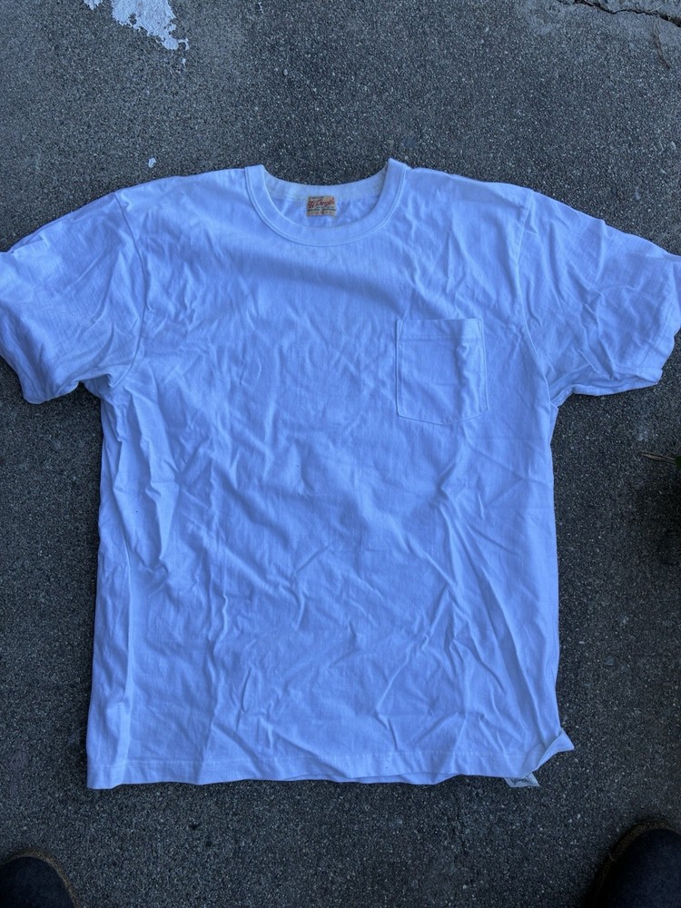 Whitesville Loopwheel T-Shirt White Size XL