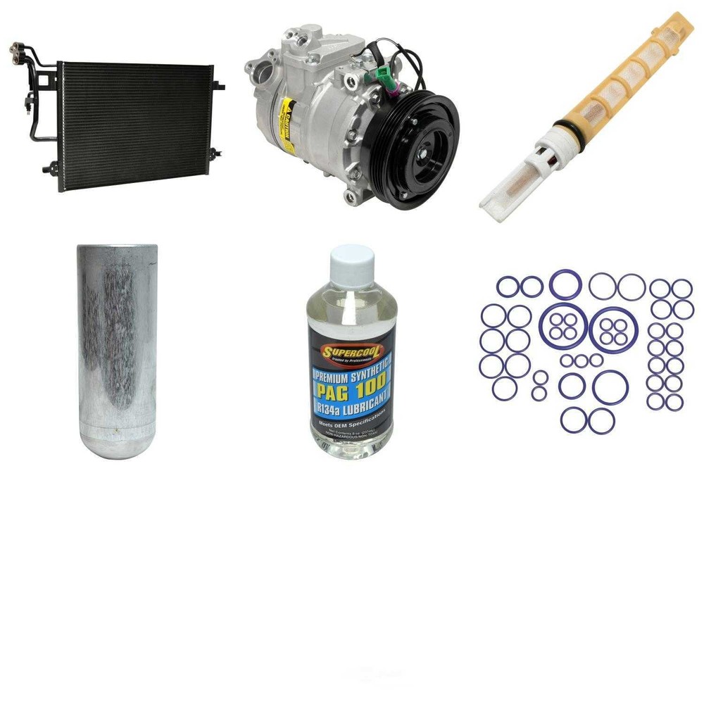 A/C Compressor Condenser Replacement Kit for 2001-2005 VW Passat 1.8L-image