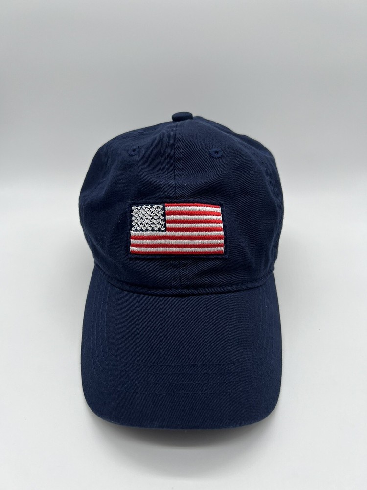 Old Navy Hat Cap Strapback Blue Red Adjustable Adult Mens Casual Strap Back USA