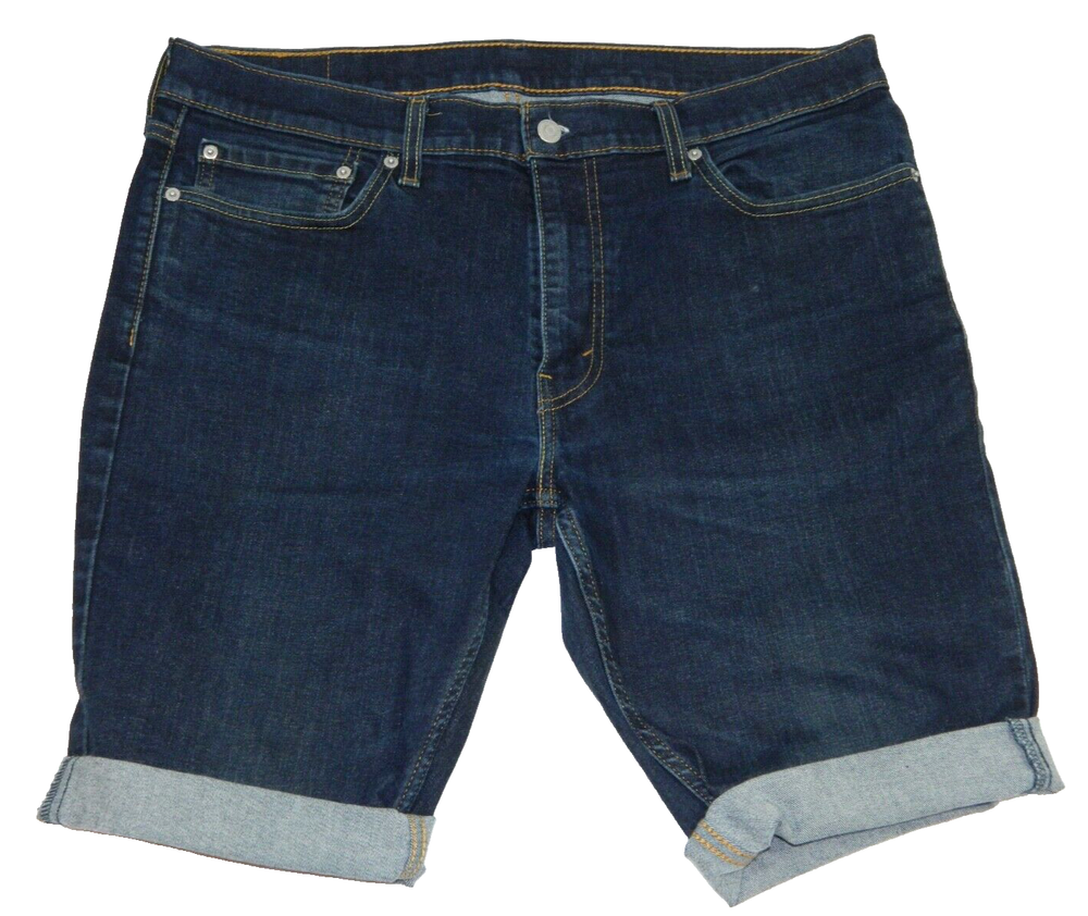 Men's Levi's Shorts 511 Slim Dark Wash Stretch Denim Tag & measured Size 36
