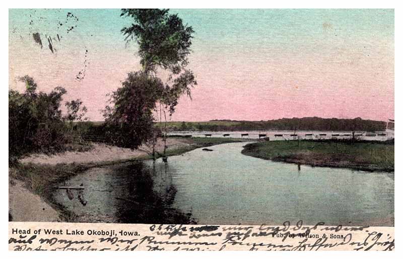 Postcard WATER SCENE State of Iowa IA AS7441