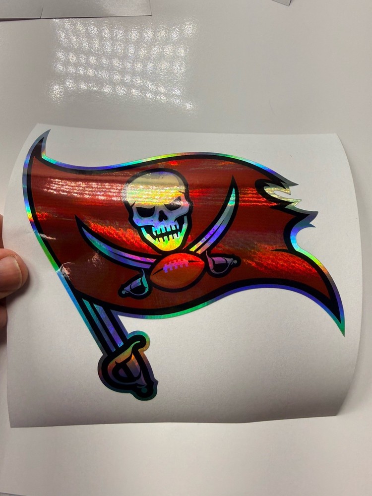 Tampa Bay Buccaneers Holographic Vinyl Decal