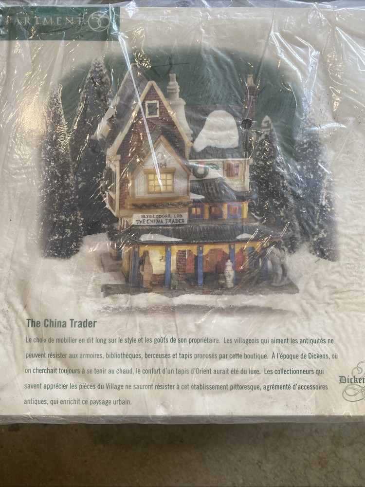 Dept 56 Dickens Village The China Trader 58447 Christmas Collectible Building