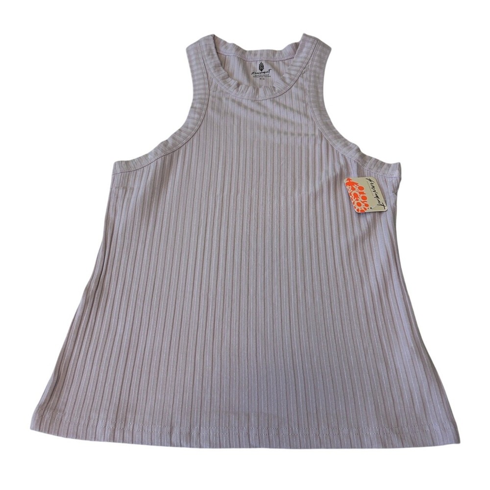 Free People Movement Women's Blissed Out Tank Top Ribbed Sz. M Dew Berry NWT