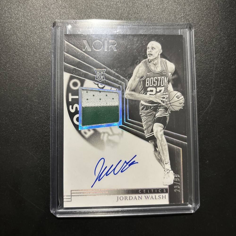 2023-24 Panini Noir Jordan Walsh RPA Auto/Autograph Patch RC/Rookie #/99 Celtics