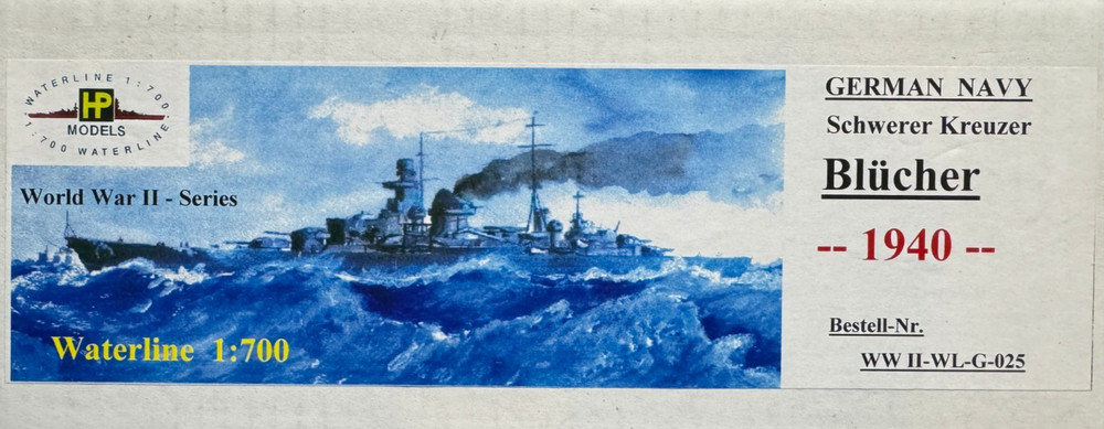 HP MODELS 1/700 Kreigmarine German Navy Blucher 1940 Resin Cruiser resin Kit