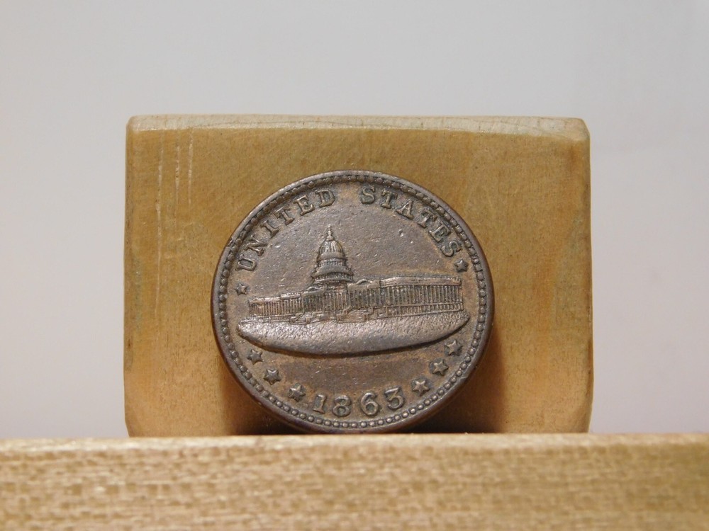 Civil War token, patriotic type, 233/312 a
