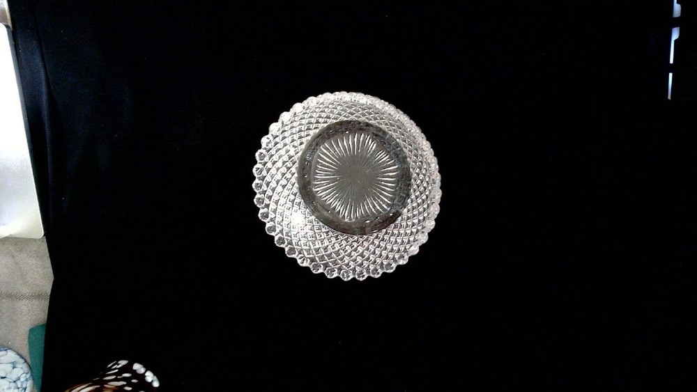 Vintage English Hobnail Pattern Clear Berry/Desert Bowls 4 1/4 