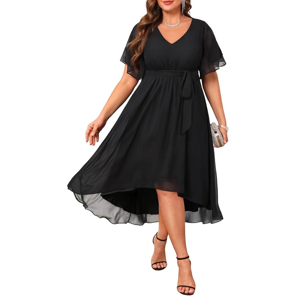 Brand New Talisea Black Dress, Women Plus Size 26w Formal Maxi Dress