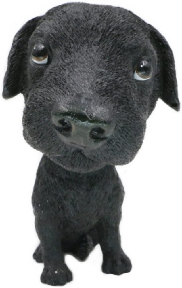 Pug Bobblehead Mini Puppy Dog Figurine Car Dashboard Decoration Labrador Black