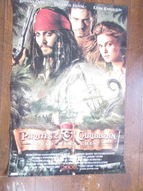 Pirates Caribbean Dead Man Chest US Poster DVD Dat19B2 Size Mackenzie V4