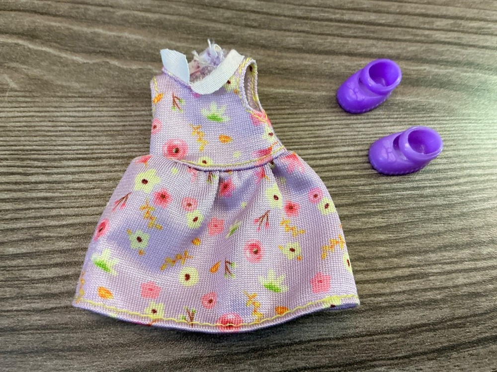 Mattel Barbie Kelly  Doll Clothes Dress Shoes Outfit Set Lot # 64