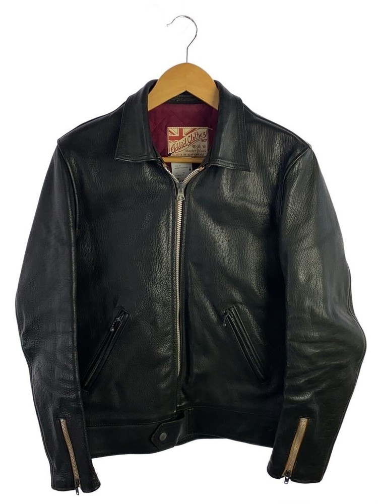 Addict Clothes Single Riders Jacket/36/Cowhide/Blk// 3483