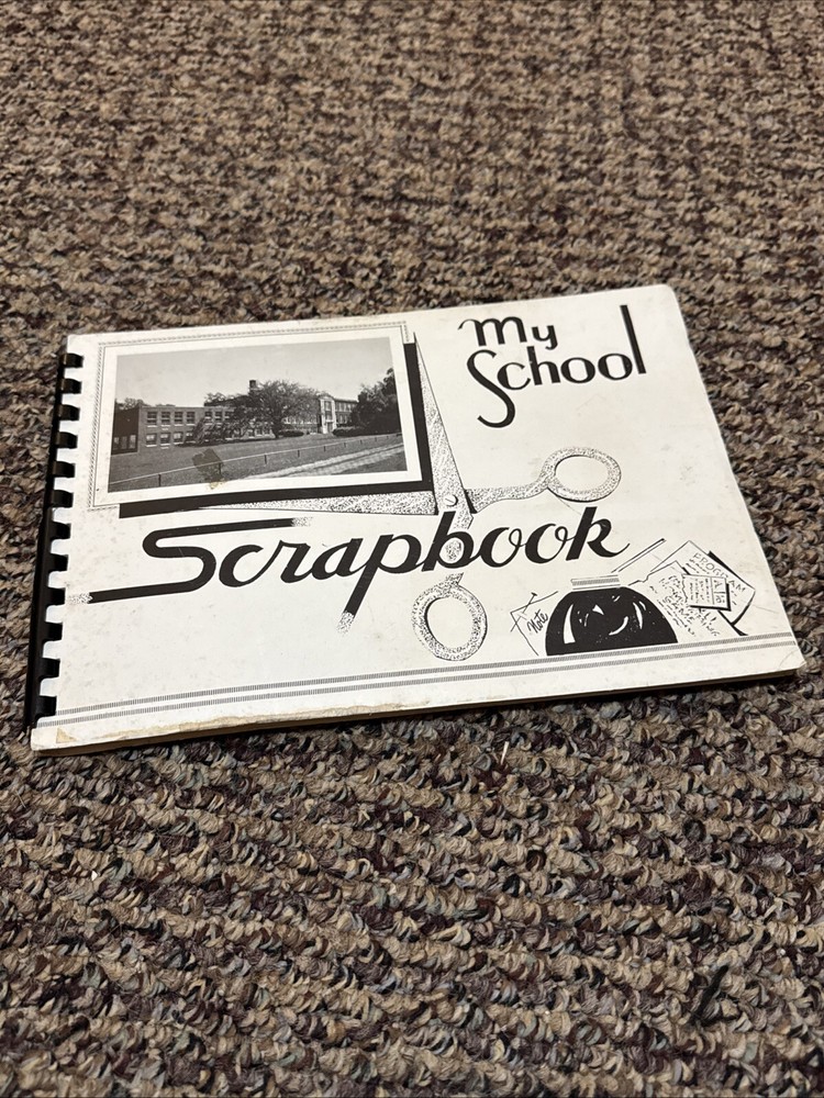 Vintage My School Scrapbook Clean No Markings