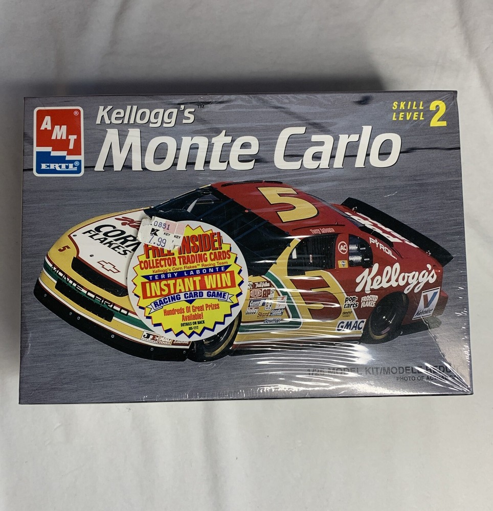 New AMT / ERTL/ 1/25th Model Kit  Kellogs Monte Carlo #5 / Includes Trading Card