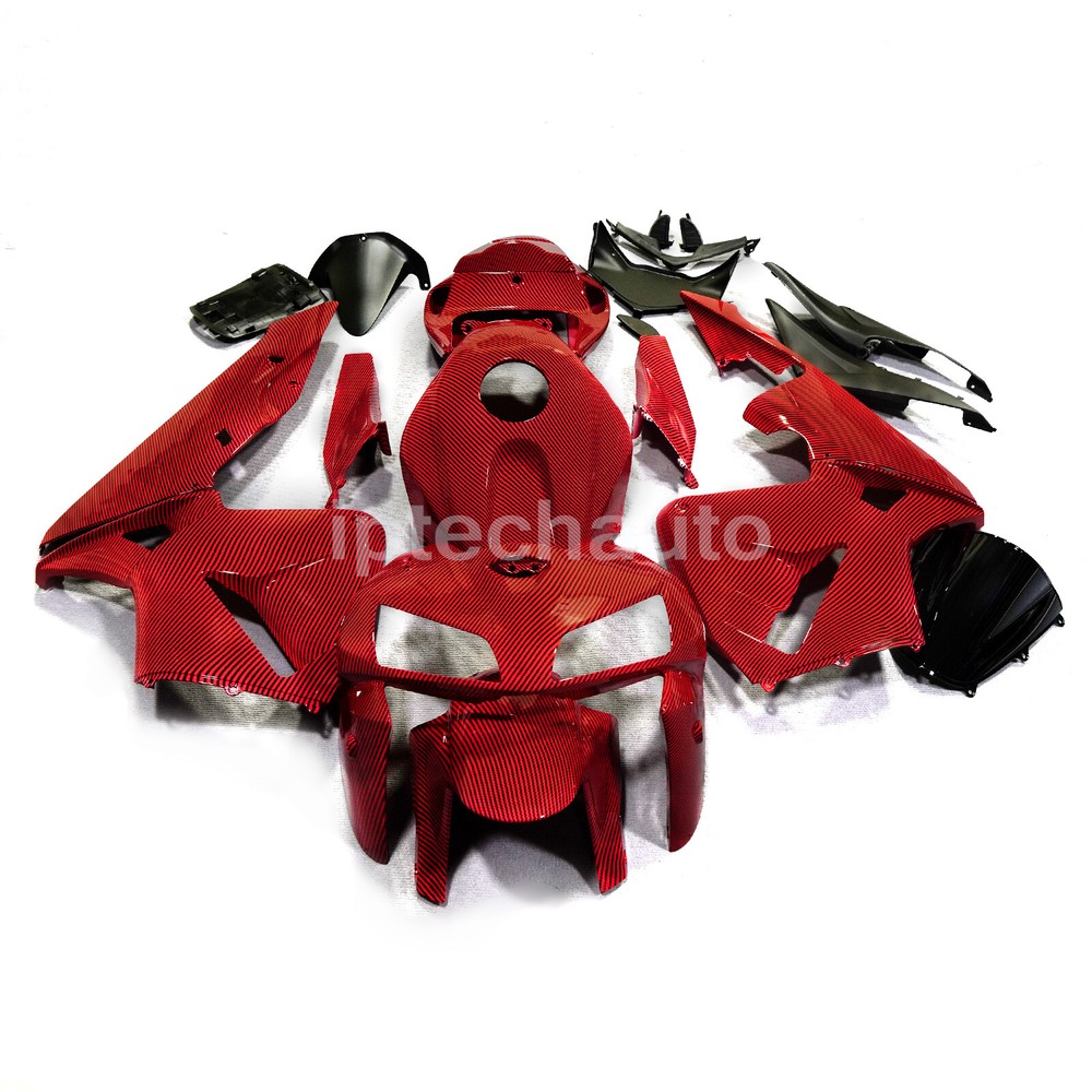 Red Carbon Fiber Painted Fairing Kit Bodywork For Honda CBR600RR 2005-2006 USA