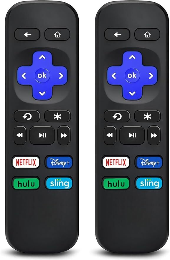 2pack Remote Control Replacement for Roku Box Express /Premiere/ Player