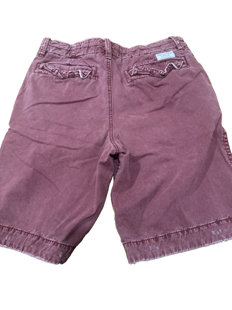 Abercrombie & Fitch Mens Red Size 32 Casual Preppy Chino Shorts