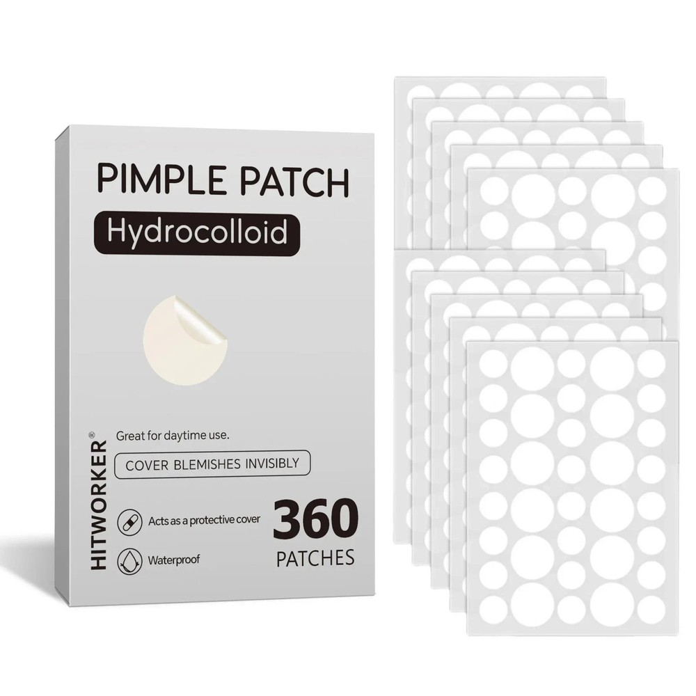 Hydrocolloid Acne Patches – 360 Pc Spot & Pimple Dots for Face Blemishes US